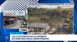El percance aéreo se registró en la terminal cuencana al momento en que la aeronave realizaba la maniobra de despegue. Un reportaje de Iván Rodríguez