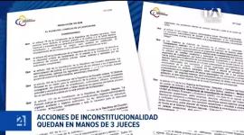 Las acciones presentadas objetan la constitucionalidad de la medida del Consejo de la Judicatura y la competencia de los jueces asignados. Un reportaje de María Fernanda Utreras