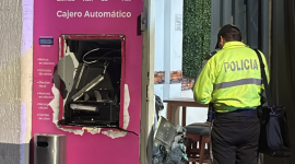 Explotan cajero automático para intentar robarlo la madrugada de este viernes 16 de octubre de 2026.