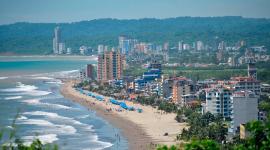 Toma panorámica de las playas de Ecuador.