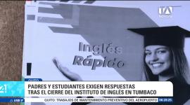 Estudiantes y padres de familia reclaman el reembolso de valores pagados por adelantado correspondiente a clases que la institución canceló sin previo aviso. Un reportaje de Brigette Mancheno