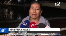 El hallazgo se registró frente a las costas de Santa Elena. Todavía se mantiene la búsqueda de 13 tripulantes desaparecidos, mientras la Armada intensifica los rastreos por vía marítima y aérea. Un reportaje de Camila Guevara