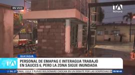 Las precipitaciones registradas en Guayaquil generaron acumulación de agua en sectores vulnerables del norte de la ciudad, complicando el tránsito y la rutina de los moradores. Sauces 6 se encuentra inundada. Un reporte de Ever Moreira