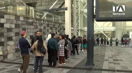 Decenas de personas llegaron desde muy temprano a la Plataforma Gubernamental Norte para realizar un trámite en la ANT.
