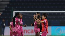 Cotejo entre Independiente del Valle vs Palmeiras, por Copa Libertadores Femenina Conmebol en el Estadio Sangolquí.