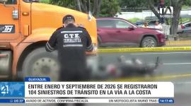 El conductor murió tras impactarse contra un vehículo ligero y un tráiler; el hecho generó un fuerte congestionamiento vehicular durante al menos dos horas. Un reportaje de Ricardo Cruzatty