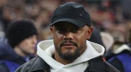El entrenador belga del Bayern de Múnich, Vincent Kompany, llega antes del partido de la Liga de Campeones de la UEFA entre el FC Bayern de Múnich y el Arsenal FC en Múnich, en el sur de Alemania, el 21 de octubre de 2026.
