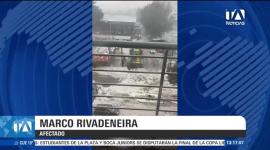 El Instituto de Meteorología e Hidrología confirma un incremento de granizadas en la capital; los estragos de las lluvias se monitorean desde el norte de la ciudad. Un reportaje de María Fernanda Utreras