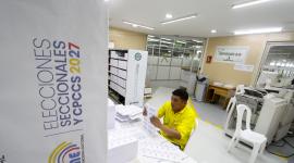 Las papeletas electorales se imprimen en las instalaciones del Instituto Geográfico Militar.