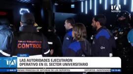 Las autoridades intervinieron el sector universitario en Quito por incumplimiento normativo; durante la acción de seguridad se incautó ademas un arma de fuego. Un reportaje de Nathalie Jiménez