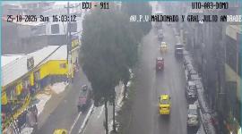 La caída de granizo se reportó en La Bretaña, cerca de la terminal terrestre de Quitumbe