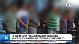 Los capturados fueron trasladados a Guayaquil a la espera de la audiencia de formulación de cargos tras los operativos ejecutados dentro de la investigación judicial. n reportaje de Paula Kuhn