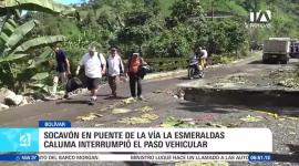 Las intensas precipitaciones caídas en la provincia de Bolívar provocaron el desbordamiento de varios caudales en el cantón Caluma. La repentina crecida de los ríos anegó múltiples viviendas dejando lodo y destrucción a su paso, además de afectar la infraestructura de puentes, vías de comunicación y colapsar las redes de tuberías de agua potable, lo que mantiene en emergencia a los habitantes de la zona. Un reportaje de Jonathan Quezada.