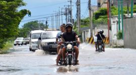 Las fuertes lluvias provocaron inundaciones en Machala.