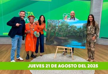 Mira el capitulo de esTAmañana del jueves 21 de agosto del 2025. Un magazine diferente y entretenido, con contenido de calidad. De lunes a viernes, de 09:30 a 12:00, por Teleamazonas.