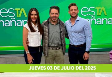 Mira el capítulo de esTAmañana del jueves 03 de julio del 2025. Un magazine diferente y entretenido, con contenido de calidad. De lunes a viernes, de 09:30 a 12:00, por Teleamazonas.