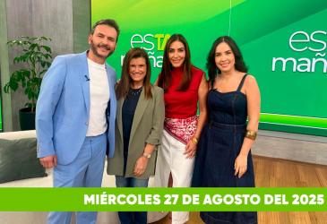 Mira el capítulo de esTAmañana del miércoles 27 de agosto del 2025. Un magazine diferente y entretenido, con contenido de calidad. De lunes a viernes, de 09:30 a 12:00, por Teleamazonas.