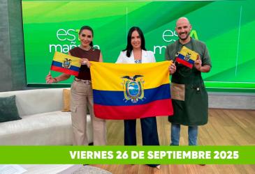 Mira el capítulo de esTAmañana del viernes 26 de septiembre del 2025. Una revista diferente y entretenido, con contenido de calidad. De lunes a viernes, de 09:30 a 12:00, por Teleamazonas.
