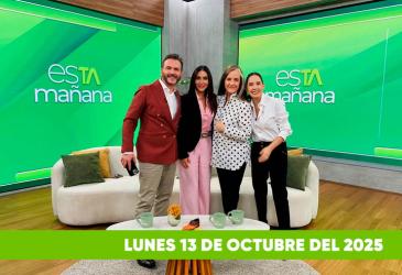 Mira el capítulo de esTAmañana del lunes 13 de octubre del 2025. Una revista diferente y entretenido, con contenido de calidad. De lunes a viernes, de 09:30 a 12:00, por Teleamazonas.