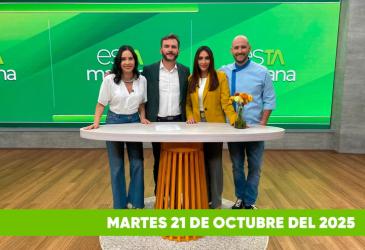 Mira el capítulo de esTAmañana del martes 21 de octubre del 2025. Una revista diferente y entretenido, con contenido de calidad. De lunes a viernes, de 09:30 a 12:00, por Teleamazonas