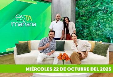 Mira el capítulo de esTAmañana del miércoles 22 de octubre del 2025. Una revista diferente y entretenido, con contenido de calidad. De lunes a viernes, de 09:30 a 12:00, por Teleamazonas.