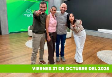 Mira el capítulo de esTAmañana del viernes 31 de octubre del 2025. Una revista diferente y entretenido, con contenido de calidad. De lunes a viernes, de 09:30 a 12:00, por Teleamazonas.