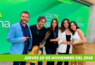 Mira el capítulo de esTAmañana del jueves 20 de noviembre del 2025. Una revista diferente y entretenido, con contenido de calidad. De lunes a viernes, de 09:30 a 12:00, por Teleamazonas.