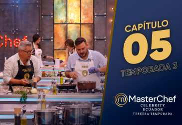 Participantes de MasterChef Celebrity Ecuador preparando guatita