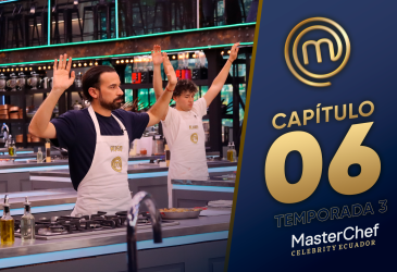 Participantes en el reto bajo presión de la tercera temporada del capitulo 6 de MasterChef Celebrity Ecuador.
