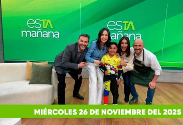 Mira el capítulo de esTAmañana del miércoles 26 de noviembre del 2025. Una revista diferente y entretenido, con contenido de calidad. De lunes a viernes, de 09:30 a 12:00, por Teleamazonas.