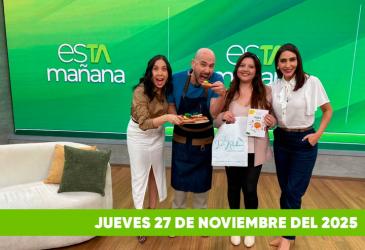 Mira el capítulo de esTAmañana del jueves 27 de noviembre del 2025. Una revista diferente y entretenido, con contenido de calidad. De lunes a viernes, de 09:30 a 12:00, por