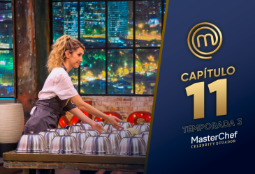 Ana Paula escogiendo el ingrediente en el reto por equipos