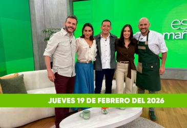 Mira el capítulo de esTAmañana del jueves 19 de febrero del 2026. Un magazine diferente y entretenido, con contenido de calidad. De lunes a viernes, de 09:30 a 12:00.