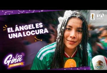 Gina se lanzó a vivir otro día mundialista en México, esta vez en pleno partido de la selección local, rodeada de fiesta, pantallas gigantes, espuma, tacos, emprendimientos y miles de hinchas en el Ángel de la Independencia 