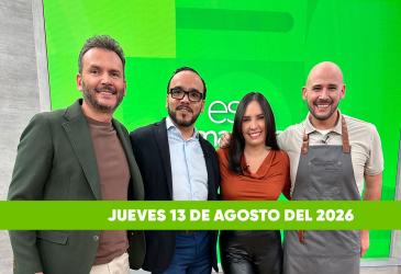 Mira el capítulo de esTAmañana del jueves 13 de agosto del 2026. Un magazine diferente y entretenido, con contenido de calidad. De lunes a viernes, de 09:30 a 12:00