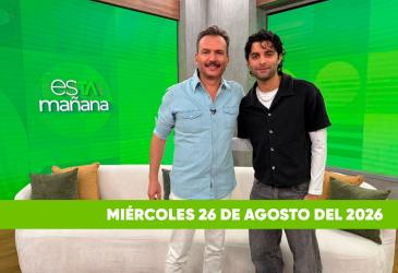 Mira el capítulo de esTAmañana del miércoles 26 de agosto del 2026. Un magazine diferente y entretenido, con contenido de calidad. De lunes a viernes, de 09:30 a 12:00.