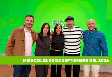 Mira el capítulo de esTAmañana del miércoles 2 de septiembre del 2026. Un magazine diferente y entretenido, con contenido de calidad. De lunes a viernes, de 09:30 a 12:00.