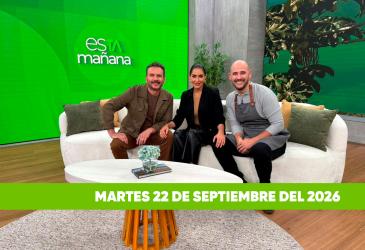 Mira el capítulo de esTAmañana del martes 22 de septiembre del 2026. Un magazine diferente y entretenido, con contenido de calidad. De lunes a viernes, de 09:30 a 12:00.