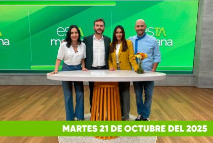Mira el capítulo de esTAmañana del martes 21 de octubre del 2025. Una revista diferente y entretenido, con contenido de calidad. De lunes a viernes, de 09:30 a 12:00, por Teleamazonas
