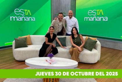 Mira el capítulo de esTAmañana del jueves 30 de octubre del 2025. Una revista diferente y entretenido, con contenido de calidad. De lunes a viernes, de 09:30 a 12:00, por Teleamazonas.