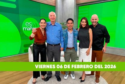 Mira el capítulo de esTAmañana del viernes 6 de febrero del 2026. Un magazine diferente y entretenido, con contenido de calidad. De lunes a viernes, de 09:30 a 12:00.
