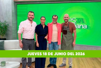 Mira el capítulo de esTAmañana del jueves 18 de junio del 2026. Un magazine diferente y entretenido, con contenido de calidad. De lunes a viernes, de 09:30 a 12:00.