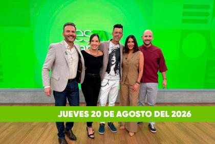 Mira el capítulo de esTAmañana del jueves 20 de agosto del 2026. Un magazine diferente y entretenido, con contenido de calidad. De lunes a viernes, de 09:30 a 12:00.