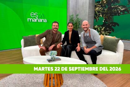 Mira el capítulo de esTAmañana del martes 22 de septiembre del 2026. Un magazine diferente y entretenido, con contenido de calidad. De lunes a viernes, de 09:30 a 12:00.