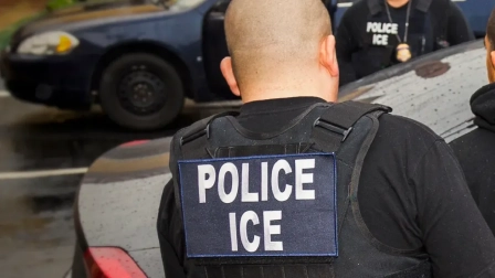 Agentes del Servicio de Inmigración y Control de aduanas de Estados Unidos detuvieron a un estudiante ecuatoriano tras presentarse en una Corte.