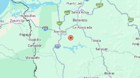 Un temblor se registró en la provincia de El Oro, este martes 21 de octubre del 2025