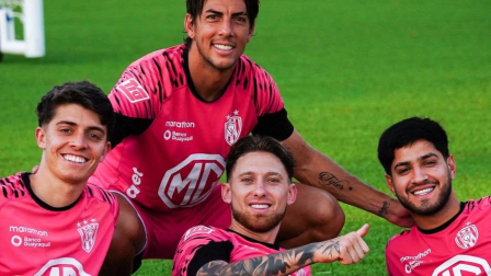 Los jugadores de Independiente del Valle se entrenaron en el complejo deportivo del Cruzeiro antes de su partido de semifinal de vuelta de la Copa Sudamericana.