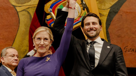 Annabella Azín y el presidente de la Asamblea Nacional, Niels Olsen, son dos potenciales candidatos a la Constituyente.