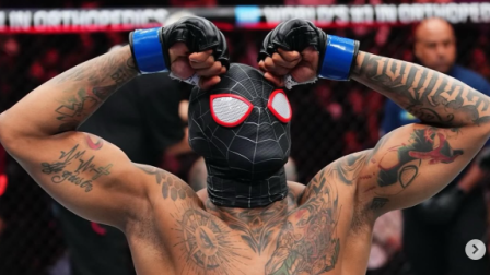 Michael Morales tras su victoria ante Sean Brady en el UFC 322