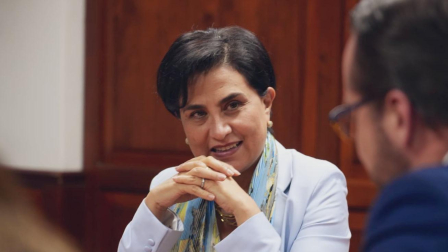 Gabriela Sommerfeld se pronunció por el viaje de Daniel Noboa en Estados Unidos